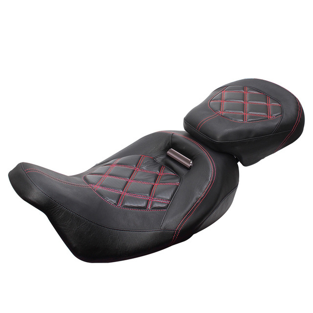 Harley PU odos priekinės ir galinės sėdynės pagalvė vairuotojui ir keleiviui, su greitu atleidimu, priešslidu, keturi sezonai
