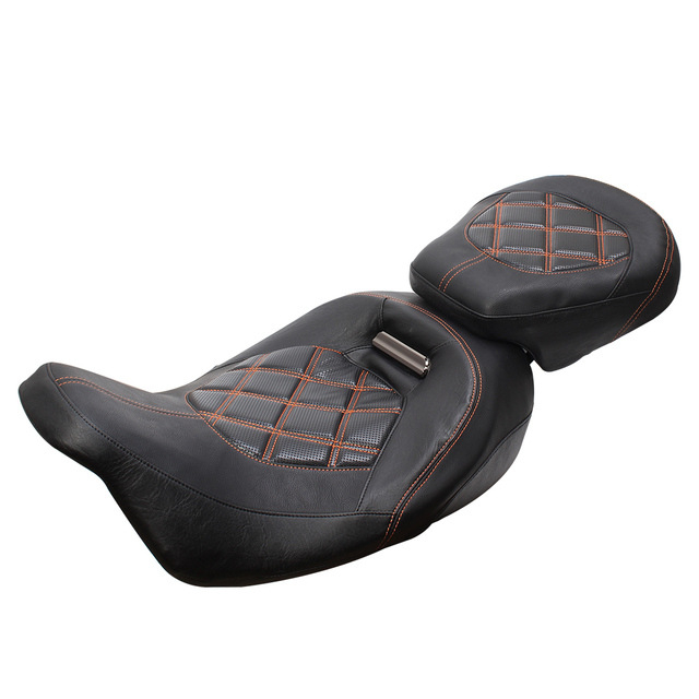 Harley PU odos priekinės ir galinės sėdynės pagalvė vairuotojui ir keleiviui, su greitu atleidimu, priešslidu, keturi sezonai