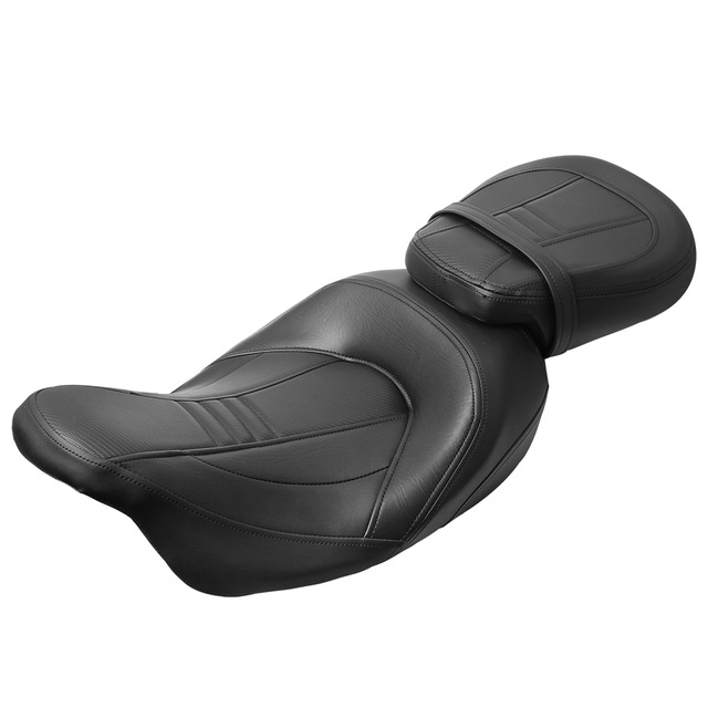 Harley PU odos priekinės ir galinės sėdynės pagalvė vairuotojui ir keleiviui, su greitu atleidimu, priešslidu, keturi sezonai
