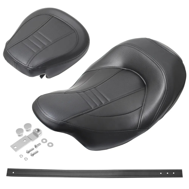 Harley PU odos priekinės ir galinės sėdynės pagalvė vairuotojui ir keleiviui, su greitu atleidimu, priešslidu, keturi sezonai
