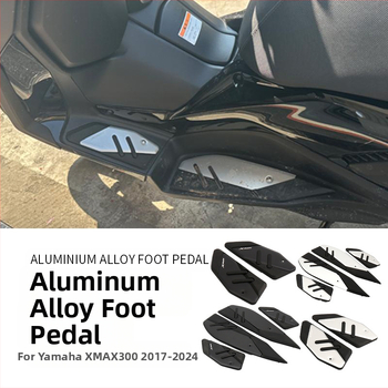 Αλουμινένιο αντιολισθητικό πέλμα πεταλιού για Yamaha XMAX300 (2017–2024) — μη φθαρτή εγκατάσταση