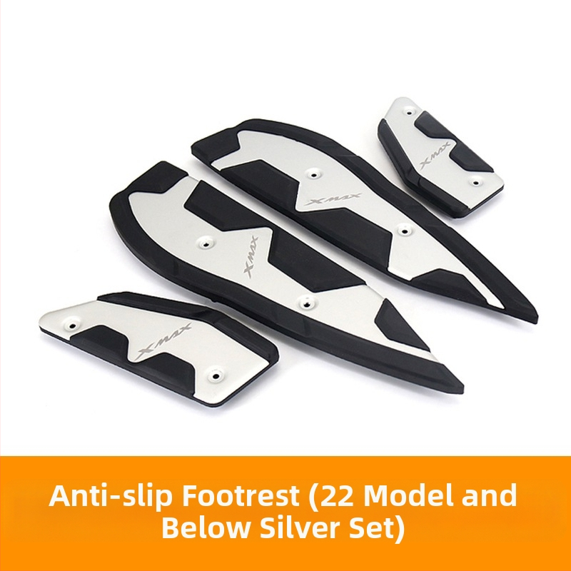 Αλουμινένιο αντιολισθητικό πέλμα πεταλιού για Yamaha XMAX300 (2017–2024) — μη φθαρτή εγκατάσταση