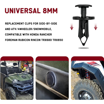 200 τεμάχια κλιπ κεντρικού πλέγματος προφυλακτήρα Ford Focus Mondeo, μοντέλο 90653-HC4-900, υλικό PP, OEM 7661855, συμβατό με universal μοντέλα.