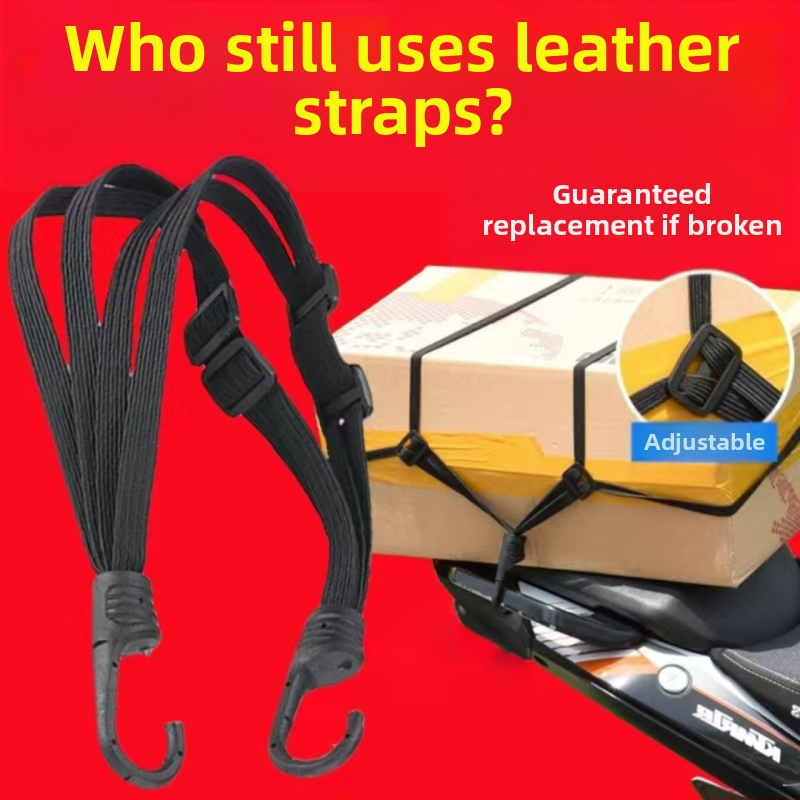 Motociklo tvirtinimo diržas su elastine virve, bagazines dirželis, 50 kg talpa, medžiaga: siūlai, prekės ženklas Independent, neimportuota