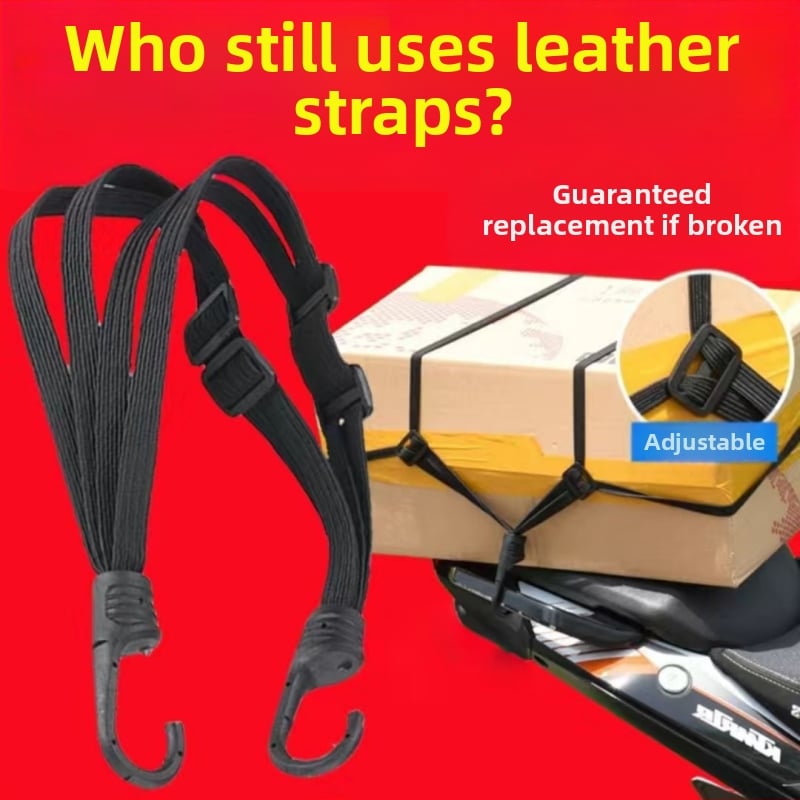 Motociklo tvirtinimo diržas su elastine virve, bagazines dirželis, 50 kg talpa, medžiaga: siūlai, prekės ženklas Independent, neimportuota