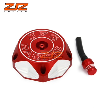 JFG Racing CNC капачка за резервоар, модел 502, за Suzuki RM85/125/250, RMZ250/450, RMX450Z – Retrofit