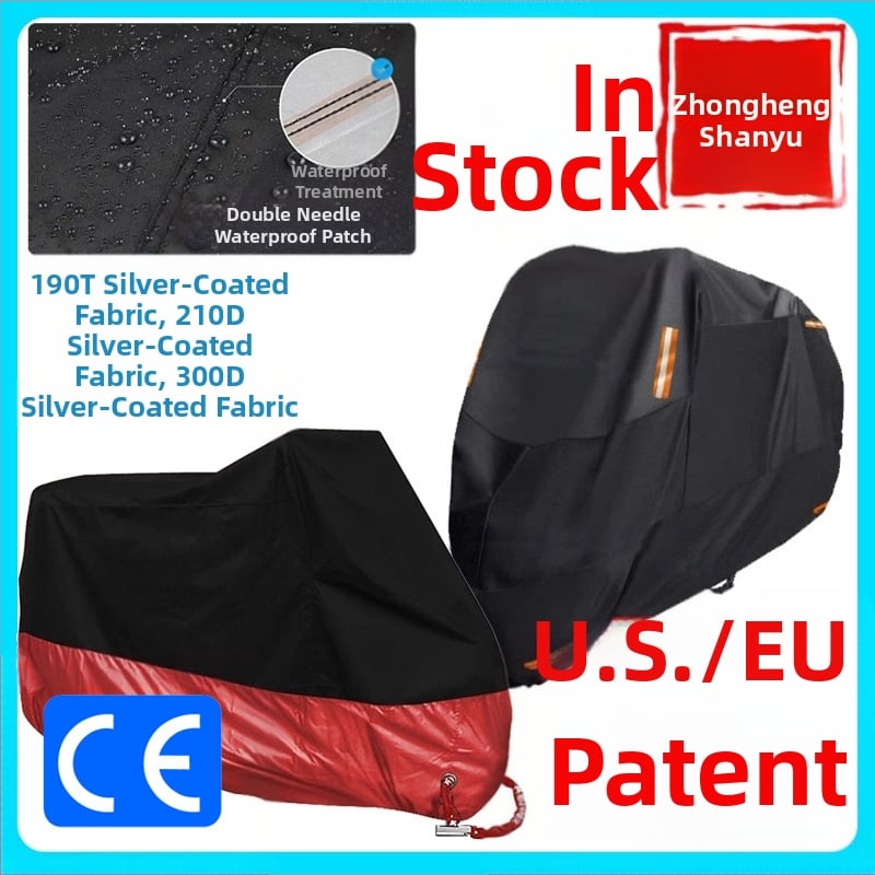 Motociklo uždanga – šilko-poliesterio audinys, OEM prekinis ženklas, logotipo spauda prieinama, pritaikytas audinys