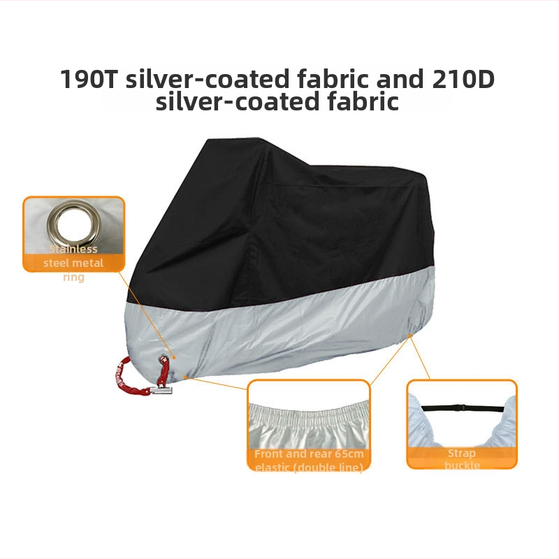 Motociklo uždanga – šilko-poliesterio audinys, OEM prekinis ženklas, logotipo spauda prieinama, pritaikytas audinys