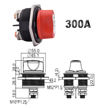 Διακόπτης αποσύνδεσης μπαταρίας υψηλού ρεύματος για γιοτ, αυτοκίνητο και μοτοσικλέτα — διακόπτης με περιστροφικό χειριστήριο, 50A/100A/200A, μάρκα LINGDU