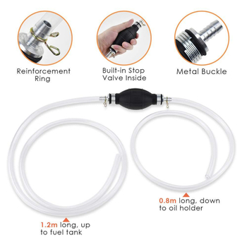 Χειροκίνητος σωληνας άντλησης λαδιού με βαλβίδα μονής κατεύθυνσης, PVC σωλήνας πλήρωσης, μάρκα Shang Chi