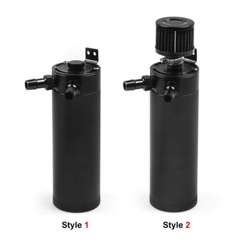 Αλουμινίου κράματος αυτοκινήτου δοχείο αναπνοής λαδιού, επεκτεινόμενο με δύο οπές, με φίλτρο αέρα και βαλβίδα αποστράγγισης