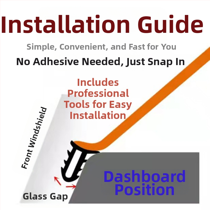 Автомобилен уплътнител за централна конзола и табло: лента за звукоизолация и уплътнение на пролуката между таблото и предното стъкло, устойчива на износване