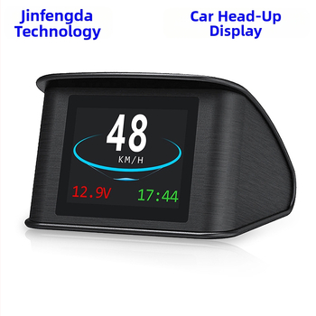 Automobilio HUD ekranas OBD, modelis D0014, TFT LCD, maitinimas per OBD, rankinis valdymas