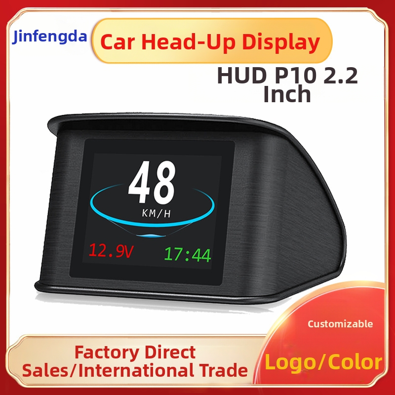 Automobilio HUD ekranas OBD, modelis D0014, TFT LCD, maitinimas per OBD, rankinis valdymas