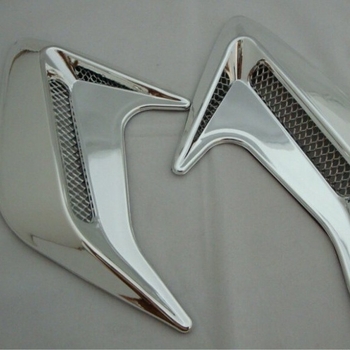 Che Le Автомобилен декоративен стикер за въздушен вентил с дизайн Shark Gill, пластмасов, персонализируем, монтаж с лепило