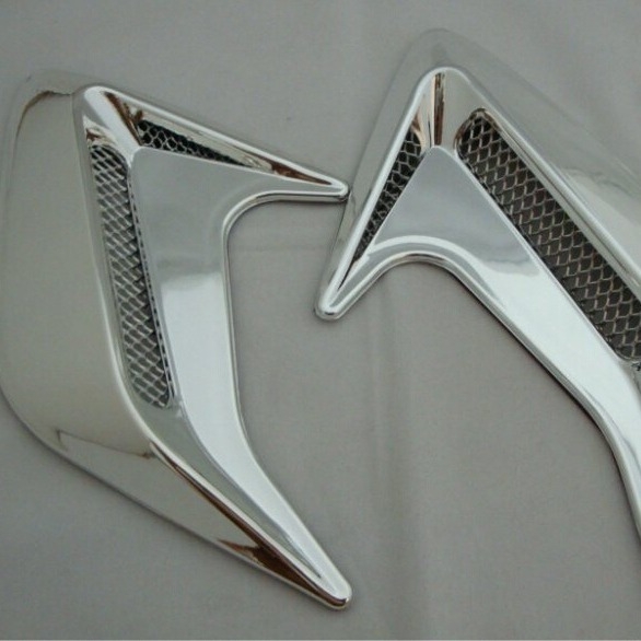 Che Le Автомобилен декоративен стикер за въздушен вентил с дизайн Shark Gill, пластмасов, персонализируем, монтаж с лепило