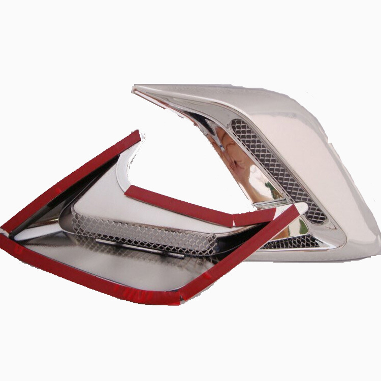 Che Le Автомобилен декоративен стикер за въздушен вентил с дизайн Shark Gill, пластмасов, персонализируем, монтаж с лепило