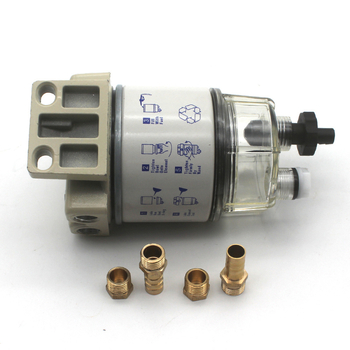 Сепаратор за гориво и вода с защита срещу окисляване и корозия, NPT порт 3/8 инча, съвместим с извънбордов Mercury двигател, модел 35-60494-1