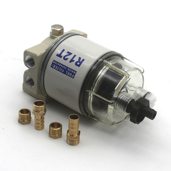 Сепаратор за гориво и вода с защита срещу окисляване и корозия, NPT порт 3/8 инча, съвместим с извънбордов Mercury двигател, модел 35-60494-1