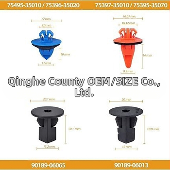 Σετ από 120 κλιπ στερέωσης για φέρινγκ και προφυλακτήρα, παγκόσμια εφαρμογή, περιλαμβάνει στεγανοποιήσεις και στηρίγματα