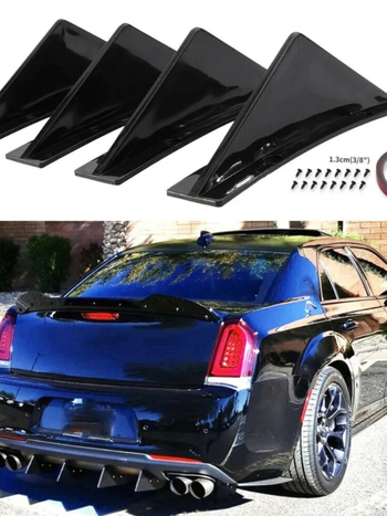 Universal ABS hátsó lipspoiler lökhárító körbefogóval, AMG-kompatibilis
