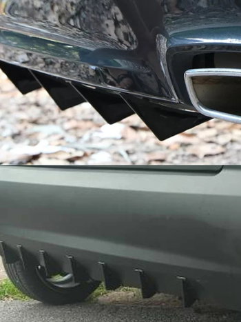 Universal ABS hátsó lipspoiler lökhárító körbefogóval, AMG-kompatibilis