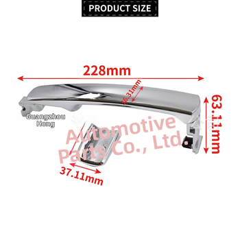 Infiniti χειρολαβή πόρτας μπροστινή δεξιά, χωρίς οπές και χωρίς επαγωγή, συμβατή με 80645-CA000 και 80640-CZ31B