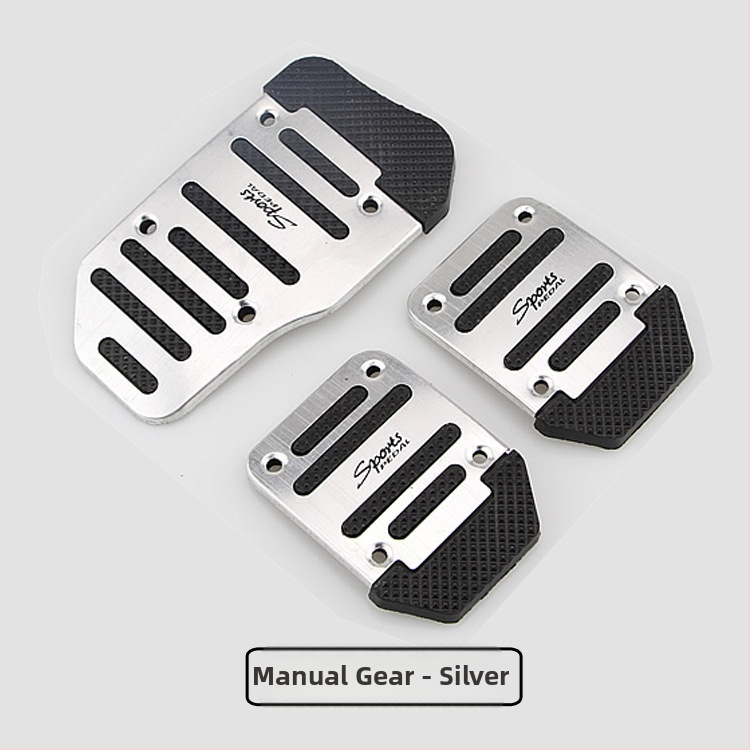 Комплект педали за автомобил от алуминиева сплав (3 части) за ръчна скоростна кутия – газ, спирачка, съединител – персонализирана обработка, Inscription