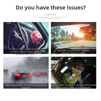 Lietaus vizier Toyota Land Cruiser (2003–2023) – lipnus montavimas, 4 vnt., suderinamas su automatine pavara, pritaikomas