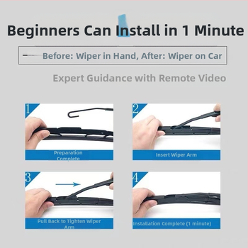 Заден чистач за Honda CR-V, Odyssey, Fit — задна чистачка, 180° ъгъл на чистене, 12V мотор, естествен материал