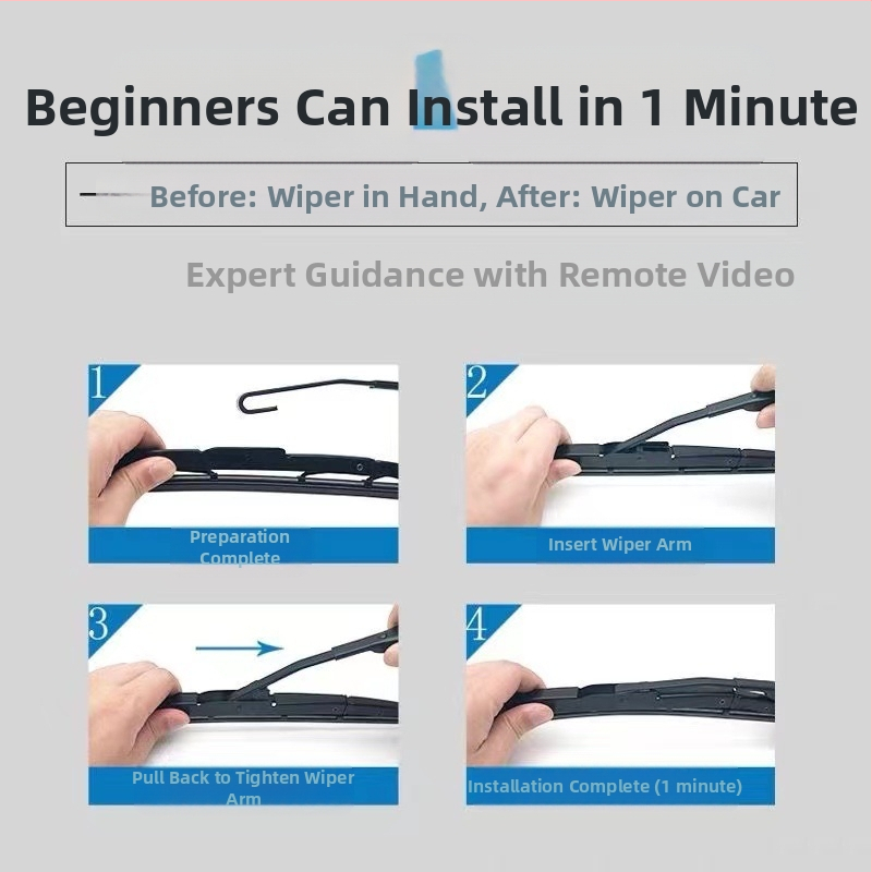 Заден чистач за Honda CR-V, Odyssey, Fit — задна чистачка, 180° ъгъл на чистене, 12V мотор, естествен материал