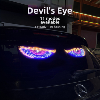 Dynamic Devil`s Eye LED zaslon za automobile, za sve modele, USB napajanje, 5V, 1W, vijek trajanja 5000 h