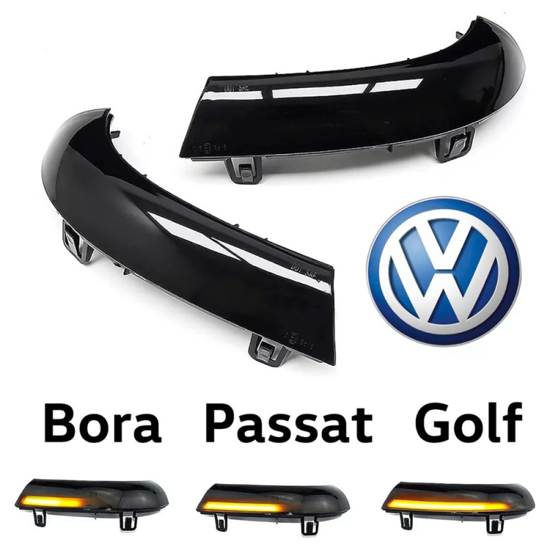 Φωτεινό LED για καθρέπτη αυτοκινήτου VW Group (Golf 5 MK5 GTI, EOS, Jetta, Passat, Sharan, Skoda) – σώμα ABS, 12V, LED, 3600K