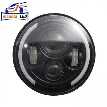Angel Eyes priekiniai žibintai, 60W, 12-80V, IP68, 6000LM, Aliuminio korpusas, Tinka Jeep SUV ir Harley motociklui