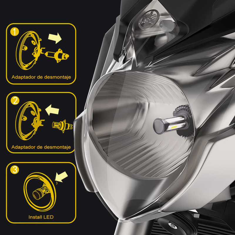 T12 LED priekinis žibintas automobiliui ir motociklui, 10W COB, 9-60V, 2000 lm, IP68