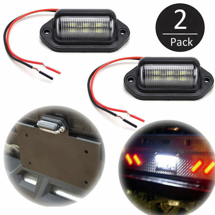 6LED svjetlo registarske tablice za automobile, kamione, autobuse i prikolice (12-24V, 1200LM, 6000K, 50000h)
