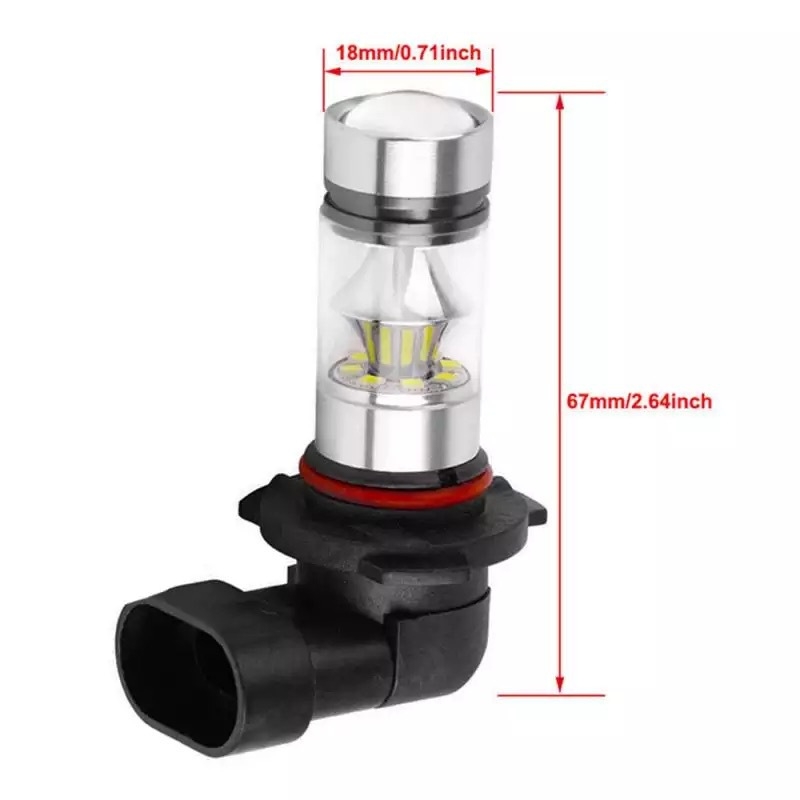 LED rūko žibintas H11, 100W, 12V, 6000K, 1000LM