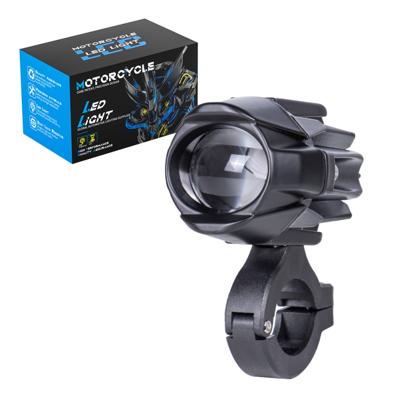 Διχρωμικός προβολέας LED για μοτοσικλέτα, 9-30V, 15W, 1500 lm, IP67, αλουμινένιο περίβλημα