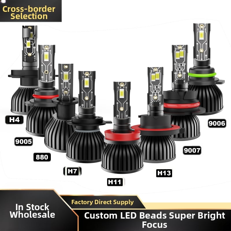 E9 LED priekinis žibintas automobiliui – universalus suderinamumas, 24W, 9–36V, 8000LM, IP68