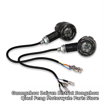 Plastična naljepnica za migavac motocikla (plastika; dizajn glave projektila; model QC-SMD; Colorful)