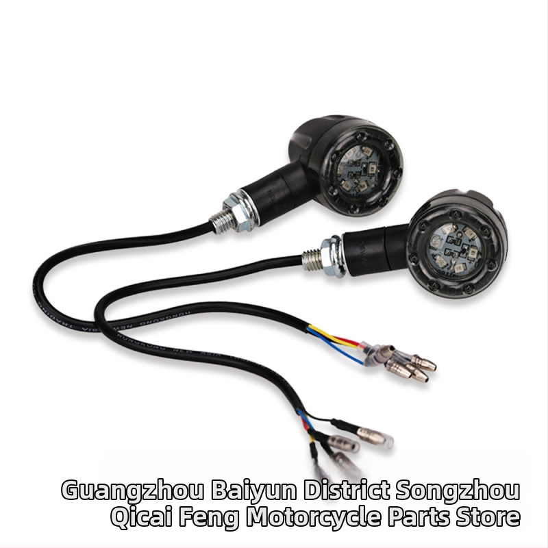 Plastična naljepnica za migavac motocikla (plastika; dizajn glave projektila; model QC-SMD; Colorful)