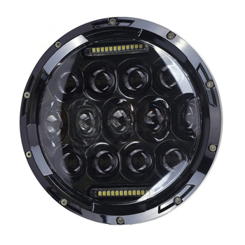LED priekinė lemputė, 13-LED DRL retro apvalus objektyvas, 7500 lm, 75 W, IP68, 5,8 V