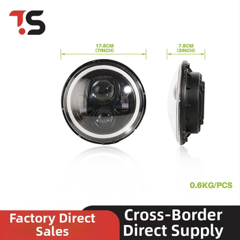 LED priekinis žibintas Jeep Wrangler su 4 LED, H4 suderinamas, IP65, 50 000 valandų tarnavimo laikas, aliumininė + akrilo konstrukcija