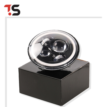 LED priekinis žibintas Jeep Wrangler su 4 LED, H4 suderinamas, IP65, 50 000 valandų tarnavimo laikas, aliumininė + akrilo konstrukcija