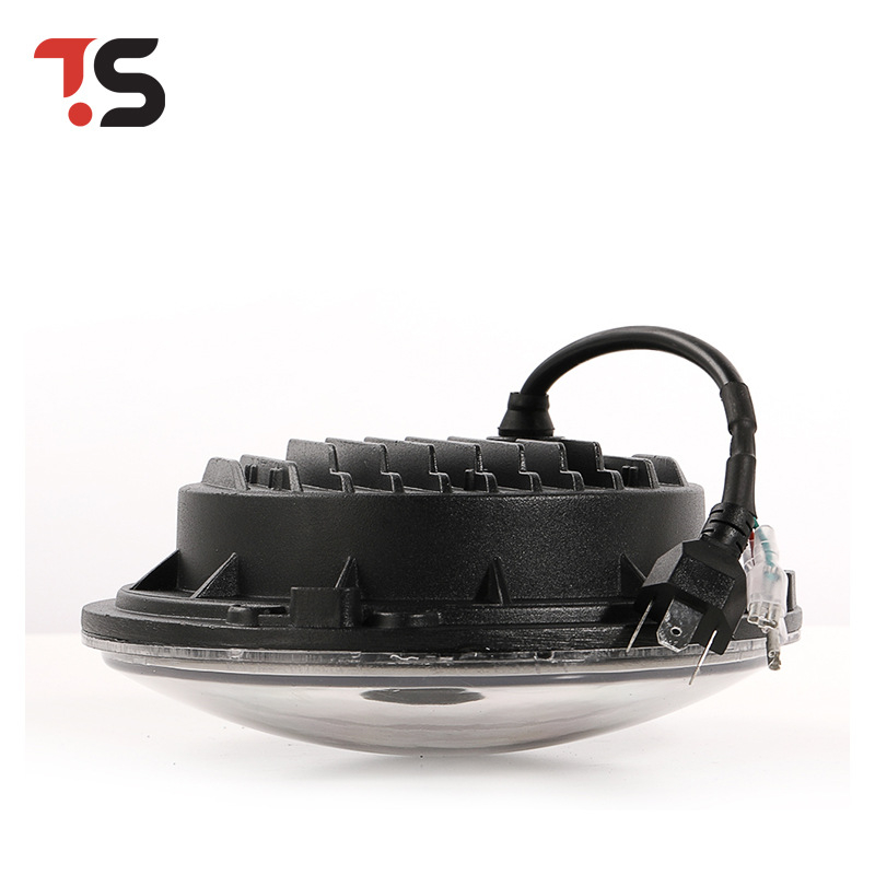 LED priekinis žibintas Jeep Wrangler su 4 LED, H4 suderinamas, IP65, 50 000 valandų tarnavimo laikas, aliumininė + akrilo konstrukcija