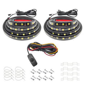 LED galinės šviesos juosta pikapui, silikonas, 12V, 2A, 25W