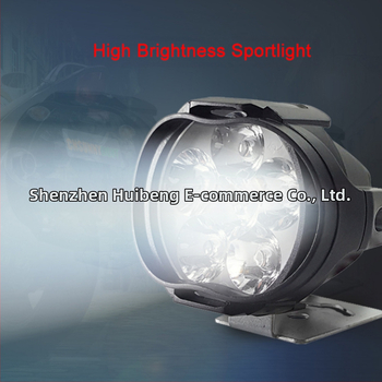 Motociklo LED rūko žibintas 6LED, 18W, 12-80V, aliuminis