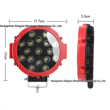 LED darbo lemputė transporto priemonėms, apvalus priekinis žibintas stilius, 51W, 12–24V, 1.5A, 6500K