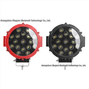 LED darbo lemputė transporto priemonėms, apvalus priekinis žibintas stilius, 51W, 12–24V, 1.5A, 6500K