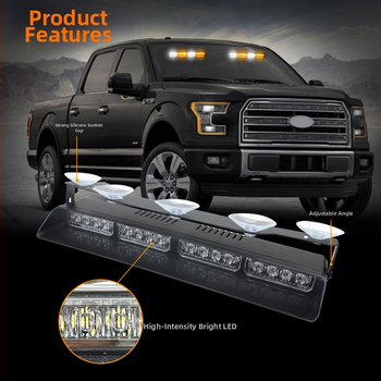 Φωτιστικό Έκτακτης Ανάγκης Αυτοκινήτου με 32 LED – 12–24V, 2A, με αναρρόφηση, κατάλληλο για όλα τα μοντέλα